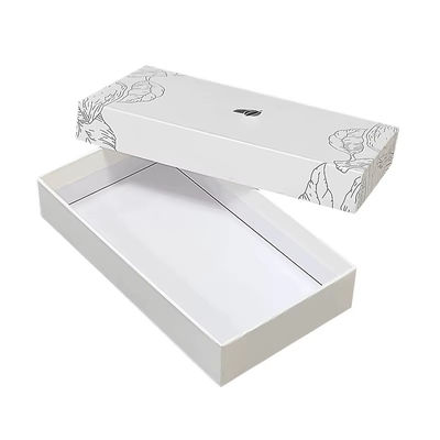 Logo tùy chỉnh 2 miếng nắp và bao bì quà giấy cơ bản 2 miếng hộp đóng gói cứng có thể tháo rời cho ví và túi xách