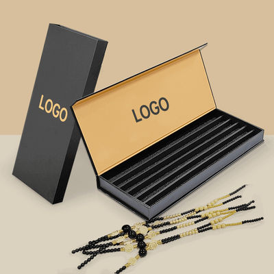 Luxury Custom Logo Black Paper Jewelry Packaging Box For Bracelet Pendant Hộp từ cứng
