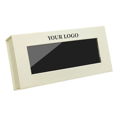 Tùy chỉnh hình vuông Magnetic đóng nắp quà tặng mỹ phẩm cá nhân hóa lông mi giả đóng gói hộp giấy với cửa sổ trong suốt