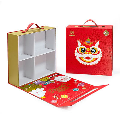 Bao bì giấy cứng tùy chỉnh Hộp quà nam châm sang trọng Logo của riêng bạn Với nút đóng từ tính