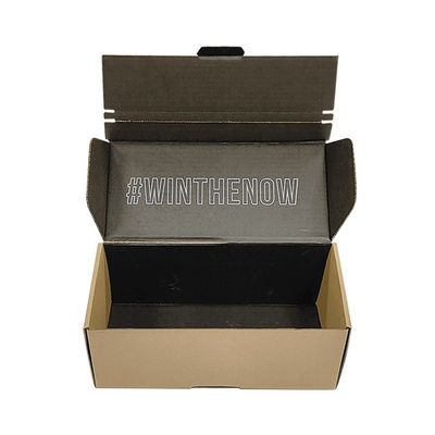 Chứng chỉ FSC Dải rách dễ vỡ Niêm phong mở màu nâu Kraft Thẻ bông lốp hộp vận chuyển hộp thư zipper
