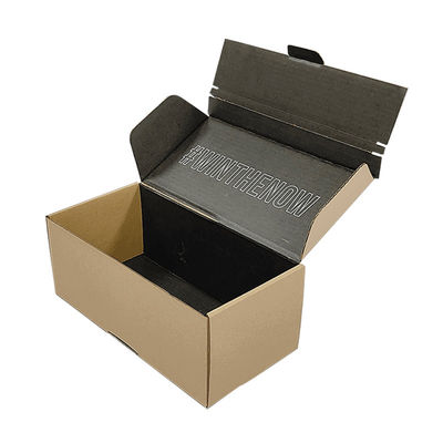 Chứng chỉ FSC Dải rách dễ vỡ Niêm phong mở màu nâu Kraft Thẻ bông lốp hộp vận chuyển hộp thư zipper