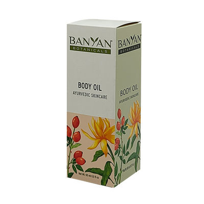 Bản in tùy chỉnh mỹ phẩm dầu cơ thể phủ giấy hộp thủ công hộp ván gấp
