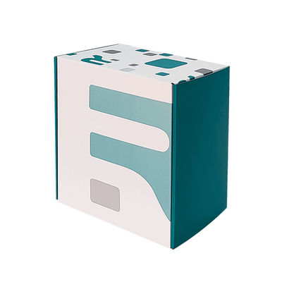 Kích thước tùy chỉnh Logo Màu xanh trắng hộp gửi hỗn hợp hộp gửi Kraft tái chế hộp gửi lốp