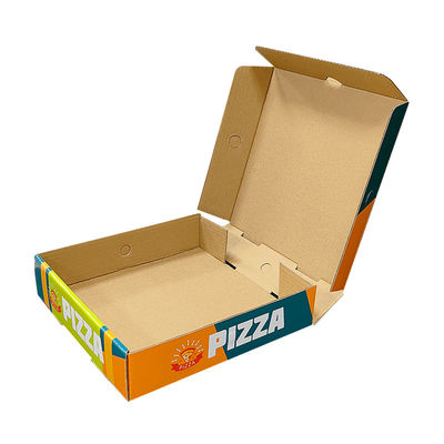 Nhãn hiệu tùy chỉnh tái chế Bảng giấy Kraft Bảng đóng gói lăn khoai tây chiên Chips Pizza Box Packaging Takeaway Boxes