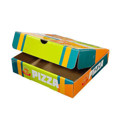 Nhãn hiệu tùy chỉnh tái chế Bảng giấy Kraft Bảng đóng gói lăn khoai tây chiên Chips Pizza Box Packaging Takeaway Boxes