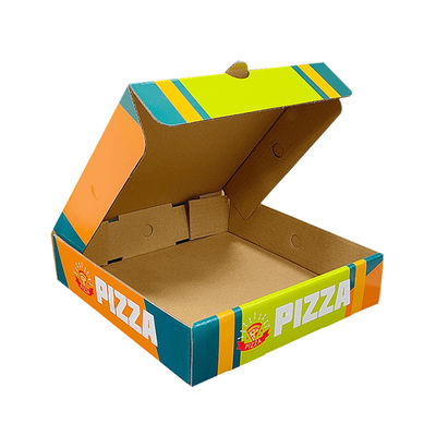 Nhãn hiệu tùy chỉnh tái chế Bảng giấy Kraft Bảng đóng gói lăn khoai tây chiên Chips Pizza Box Packaging Takeaway Boxes