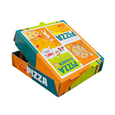 Nhãn hiệu tùy chỉnh tái chế Bảng giấy Kraft Bảng đóng gói lăn khoai tây chiên Chips Pizza Box Packaging Takeaway Boxes