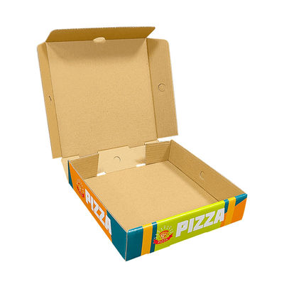 Nhãn hiệu tùy chỉnh tái chế Bảng giấy Kraft Bảng đóng gói lăn khoai tây chiên Chips Pizza Box Packaging Takeaway Boxes