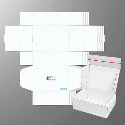 Nhãn hiệu tùy chỉnh Bảng giấy lỏng Giao hàng E-Commerce Bao bì hộp Dắt nước mắt Dải Zipper Box