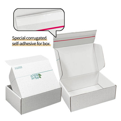 Nhãn hiệu tùy chỉnh Bảng giấy lỏng Giao hàng E-Commerce Bao bì hộp Dắt nước mắt Dải Zipper Box