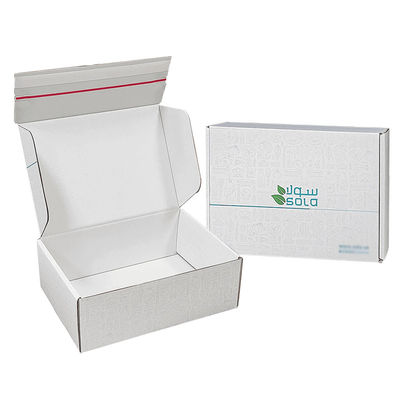 Nhãn hiệu tùy chỉnh Bảng giấy lỏng Giao hàng E-Commerce Bao bì hộp Dắt nước mắt Dải Zipper Box