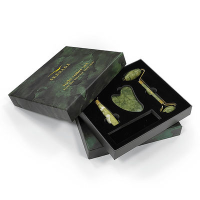 Logo tùy chỉnh Premium Green Cardboard Cover Top Cover And Bottom Luxury Cosmetic Packaging Box quà tặng