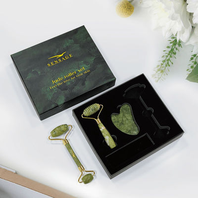 Logo tùy chỉnh Premium Green Cardboard Cover Top Cover And Bottom Luxury Cosmetic Packaging Box quà tặng