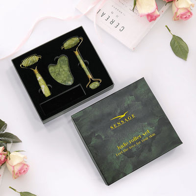 Logo tùy chỉnh Premium Green Cardboard Cover Top Cover And Bottom Luxury Cosmetic Packaging Box quà tặng