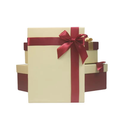 Hộp quà cao cấp Bao bì kích thước tùy chỉnh cho Ngày Valentine Ngày của mẹ Hộp quà trang trí cung trắng đen