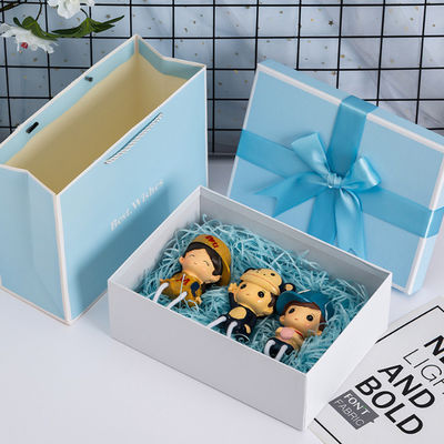 Thư thiếp cao cấp tùy chỉnh nắp và cơ sở hộp đóng gói mỹ phẩm hộp quà tặng cá nhân đặt với ruy băng