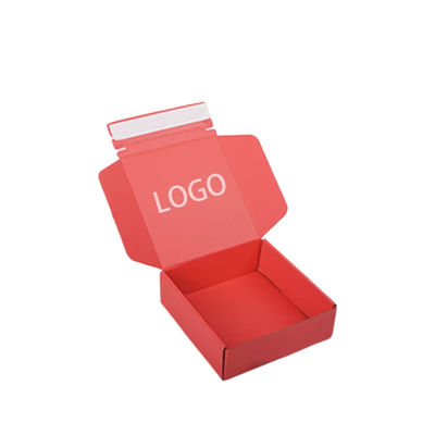 In logo kích thước tùy chỉnh Hộp thư nhỏ có lông lợp Hộp đóng gói mỹ phẩm Hộp giấy tự niêm phong Hộp vận chuyển