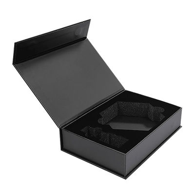 Nhà máy bán buôn Logo tùy chỉnh Đen nam châm Nam châm Bao bì sang trọng giấy gấp Hộp quà kinh doanh