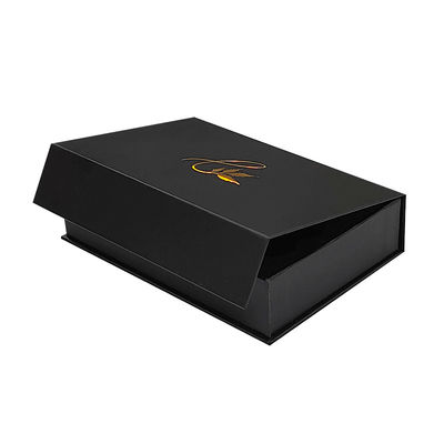 Nhà máy bán buôn Logo tùy chỉnh Đen nam châm Nam châm Bao bì sang trọng giấy gấp Hộp quà kinh doanh