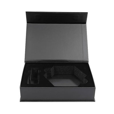 Nhà máy bán buôn Logo tùy chỉnh Đen nam châm Nam châm Bao bì sang trọng giấy gấp Hộp quà kinh doanh