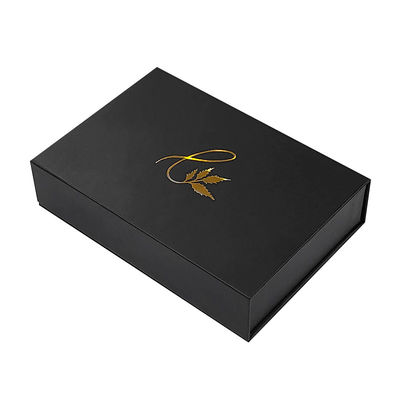 Nhà máy bán buôn Logo tùy chỉnh Đen nam châm Nam châm Bao bì sang trọng giấy gấp Hộp quà kinh doanh