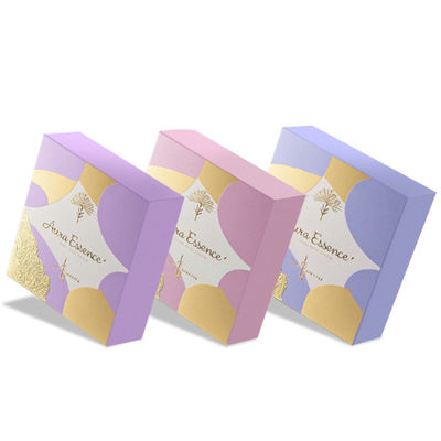 Tùy chọn sang trọng hình vuông rỗng hộp giấy gấp hộp nến với nắp và hộp đóng gói hộp đệm dưới tự động