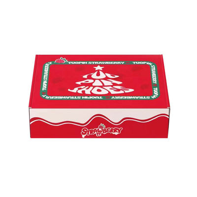 Logo tùy chỉnh Thẻ gấp Thẻ giấy Lồng hộp thư quà tặng Giáng sinh Bao bì mỹ phẩm Hộp vận chuyển Đồ trang trí màu sắc