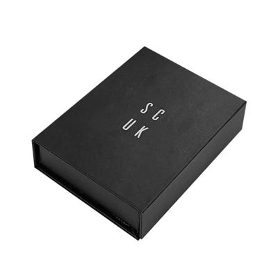 Logo tùy chỉnh Luxury Black Cardboard Smart Watch Hộp đóng gói quà tặng từ tính Đồng hồ đơn với lớp lót bọt