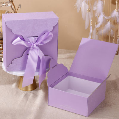 Thư ký hộp quà từ tính tái chế tùy chỉnh Bao bì hộp giấy cứng gấp sang trọng để đóng gói quà tặng