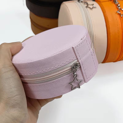 High End Đồ trang sức màu hồng thiết lập hộp bông tai nhẫn vòng cổ vòng tay vòng tay hộp lưu trữ đồ trang sức
