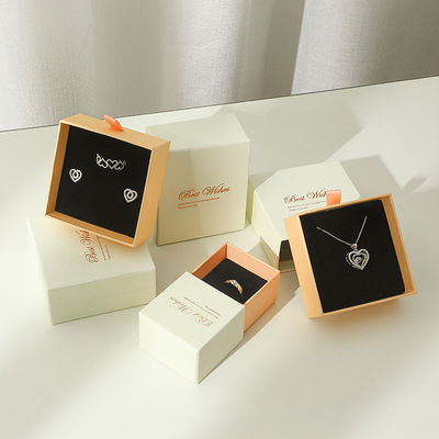 Bộ mỹ phẩm tùy chỉnh Thắt chặt kéo ra kéo trượt đồ trang sức đóng gói quà tặng hộp giấy với chèn