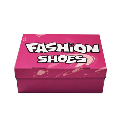 Hộp giày bằng vải cardboard có logo đóng gói hộp vận chuyển kết thúc bề mặt mờ cho ô