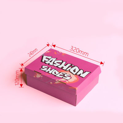 Hộp giày bằng vải cardboard có logo đóng gói hộp vận chuyển kết thúc bề mặt mờ cho ô