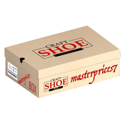 Hộp giày bằng vải cardboard có logo đóng gói hộp vận chuyển kết thúc bề mặt mờ cho ô