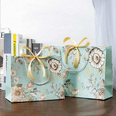 Túi giấy tùy chỉnh bán buôn giấy Eco mua sắm bao bì túi quà túi giấy in với logo của riêng bạn