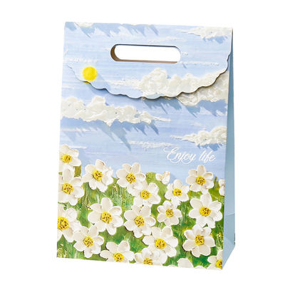 Nhập sẵn Kraft Art Gift Paper Packaging Bag Nhập sẵn màu hồng Nhập sẵn