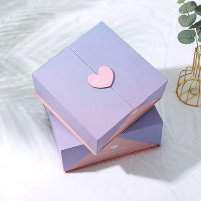 Ưu tiên hộp mở cửa hai vòng hoa hồng đồng hồ đóng gói hộp quà với logo của riêng bạn