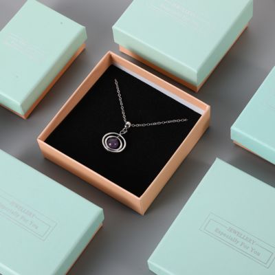 Hộp đựng trang sức bằng giấy tái chế thân thiện với môi trường, có logo tùy chỉnh từ nhà máy, độc đáo, sang trọng, đóng gói quà tặng cho trang sức thời trang nữ