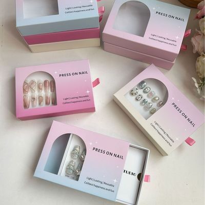Eco Friendly Luxury Jewelry Packaging Boxes For Earrings Recycled Paperboard Sponge Lining Stamping Technique Candle Wallet Các loại đồ trang trí trang trí