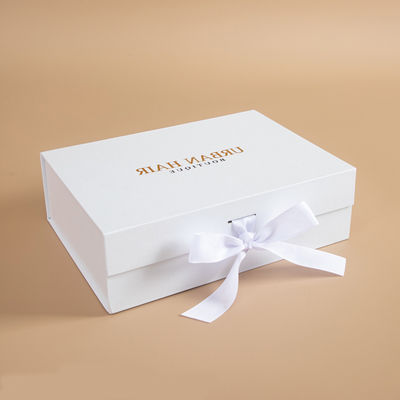 Doanh nghiệp nhỏ unique ribbon cho vớ Custom Luxury cardboard Christmas gift box with magnetic closure And UV lamination