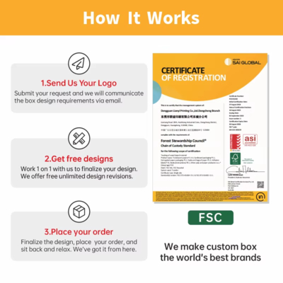 Hộp quà tặng bao bì nước hoa cao cấp tùy chỉnh ISO9001, hai mảnh nắp và đế, hộp giấy bìa cứng có nơ cho mỹ phẩm