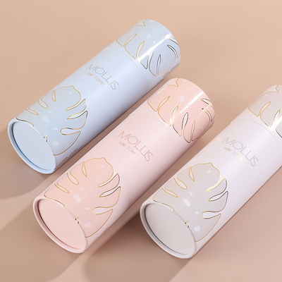 Hộp ống tùy chỉnh cao cấp cho nước hoa chăm sóc da Bàn giấy tròn tái chế Bao bì ống giấy tròn với in logo