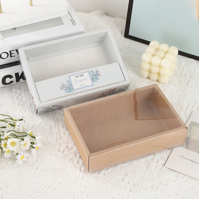 Thư ký chất lượng cao hộp quà quần áo cá nhân cho vớ đồ lót quần áo phụ kiện quần áo bao bì thiết kế tay áo với cửa sổ