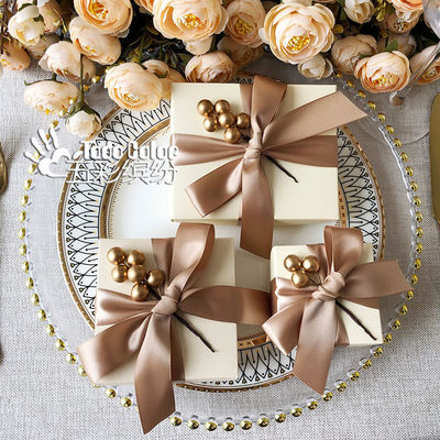 Hộp quà tặng đám cưới bao bì phân hủy sinh học tùy chỉnh cho mỹ phẩm, tiệc tùng và sự kiện