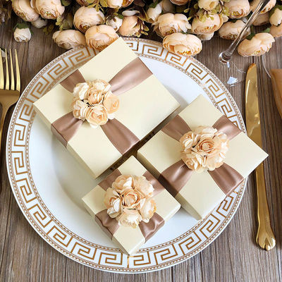 Hộp quà tặng đám cưới bao bì phân hủy sinh học tùy chỉnh cho mỹ phẩm, tiệc tùng và sự kiện