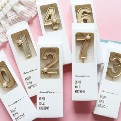 In hộp quà tặng in màu tùy chỉnh Bánh sinh nhật số nến hộp quà tặng nhỏ