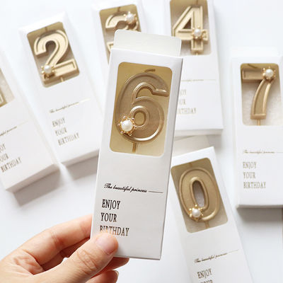 In hộp quà tặng in màu tùy chỉnh Bánh sinh nhật số nến hộp quà tặng nhỏ