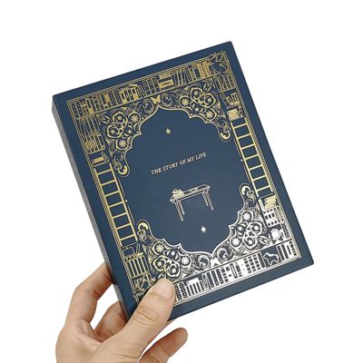Nhập gói hộp quà hình sách sang trọng được in tùy chỉnh cho nến có thương hiệu Giải pháp quà tặng lễ cưới cao cấp
