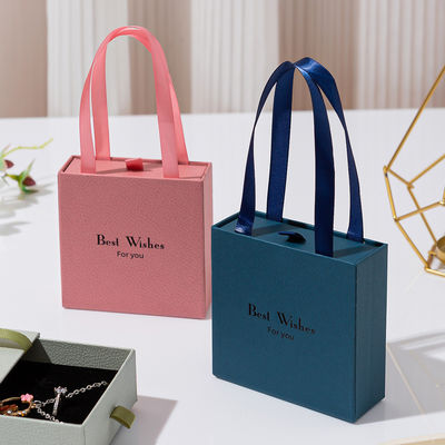 Hộp đựng trang sức bằng giấy kraft in hình tùy chỉnh sang trọng cho bông tai & vòng cổ Hộp đựng nhẫn bằng giấy có thể tái chế Bao bì quà tặng thân thiện với môi trường cho phụ nữ